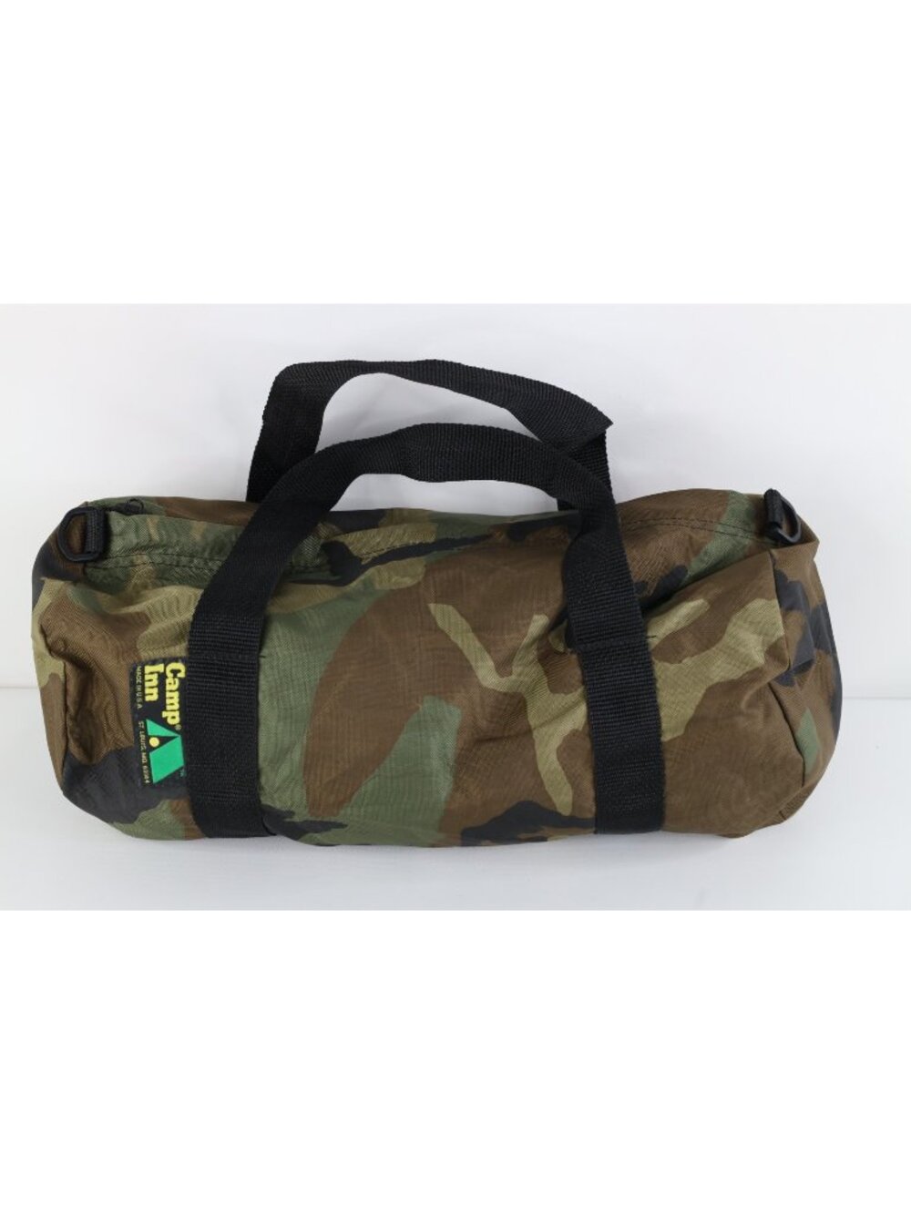 Vtg 80s 90s Streetwear Camouflage Handled Duffel Bag Carry On Pack Hunting USA